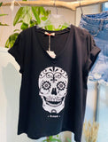 T-Shirt Skull   FÅ KVAR 🌺