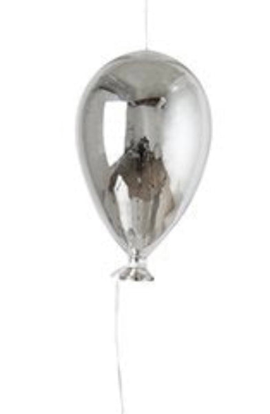 Glas ballong Silver 15 cm