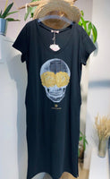 T-Shirt klänning skull 1 ST KVAR 🌸